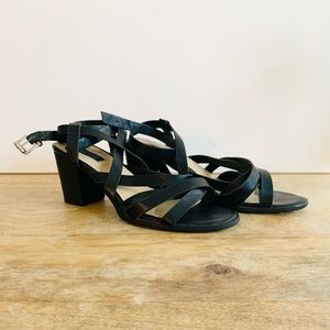 Forever 21 Strappy Block-Heel Sandals